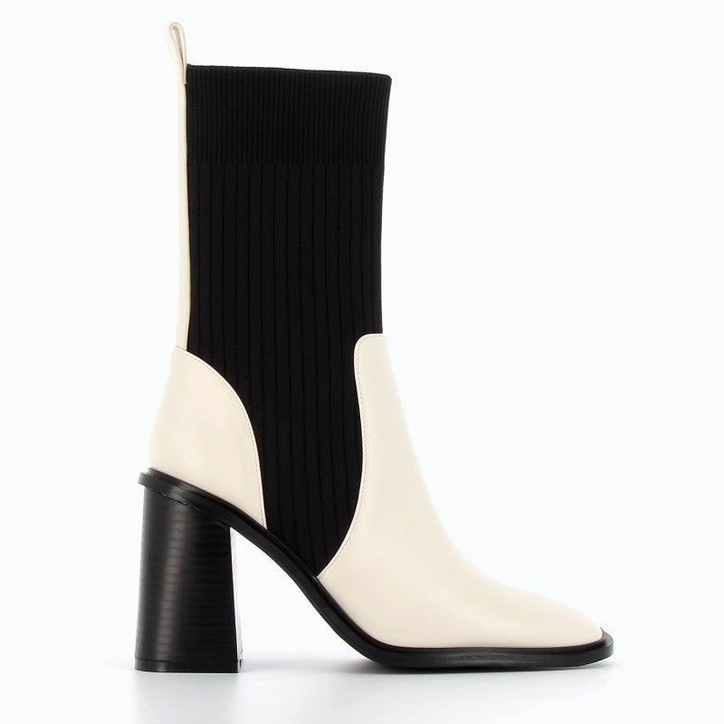 Ribbed hot sale sock boots