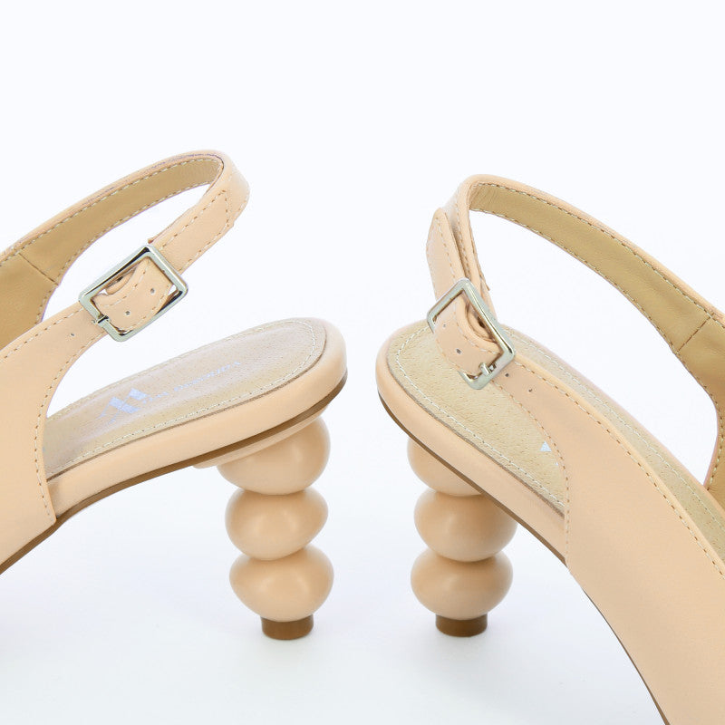 Pale Pink Peep Toe Pumps