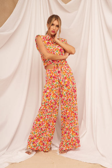 Pantalon Floral Imprimé