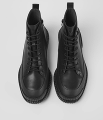 Pix Black Lace Up Boot Black