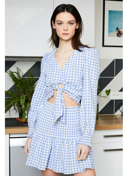 Vichy Top Blue