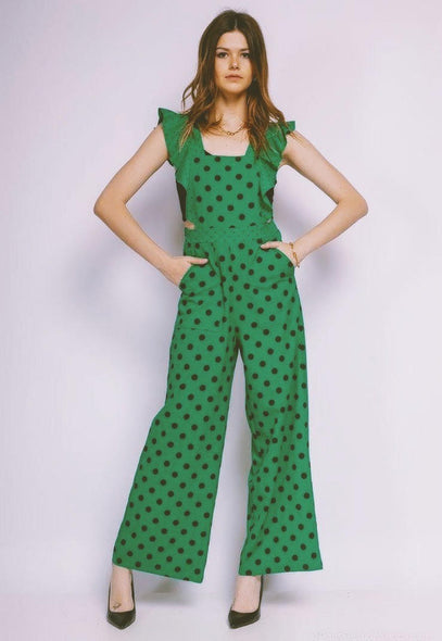 Dotted Jumpsuit Grassgreen