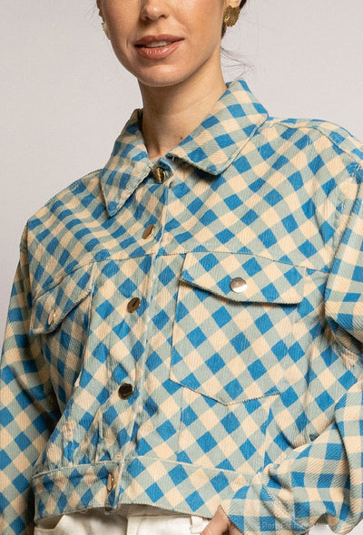 Veste Damier Bleu