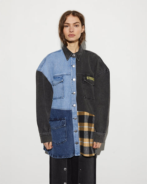 Oversized denim shirt/jacket