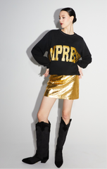 IMPREVU glitter zwart sweatshirt