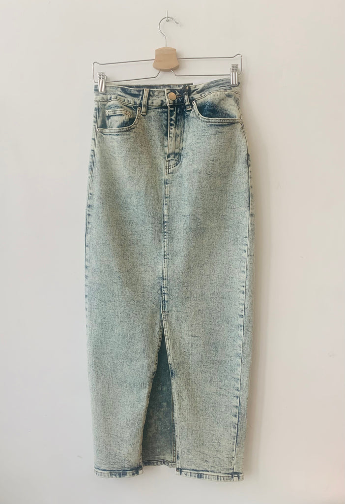 Washed jeanslook skirt