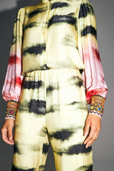 Darline funky tie and dye print shirt