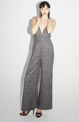 Jumpsuit paillettes grey