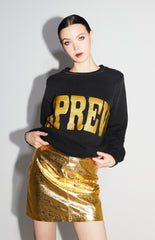 IMPREVU glitter zwart sweatshirt