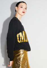 IMPREVU glitter zwart sweatshirt