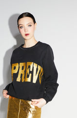 IMPREVU glitter zwart sweatshirt