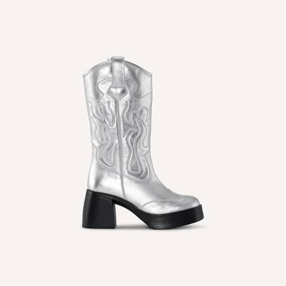 West Silver Boots