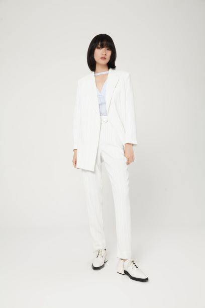 Woven Pants White by Lily Apparel