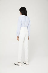Woven Pants White by Lily Apparel