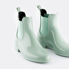 Frosty Green Comfy Boots Vegan