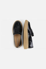CONTOUR | POLIDO LEATHER LOAFERS - BLACK