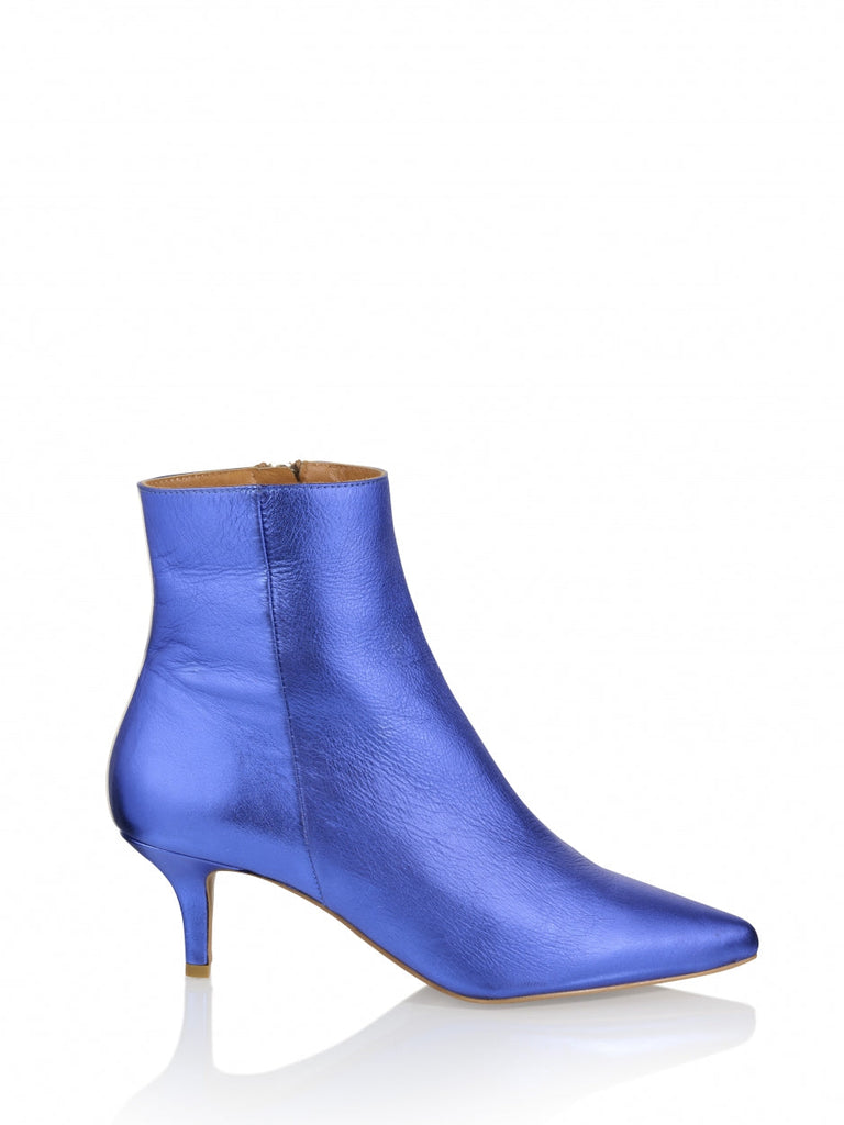 Lugo Cobalt Blue Ankle Boots