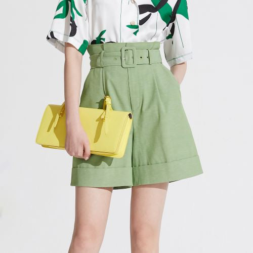 Grassgreen shorts by Lily Apparel