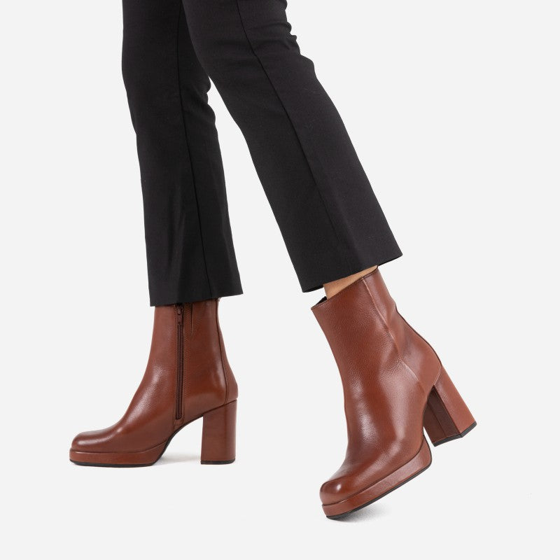 Ankle Boot Brown Caramel