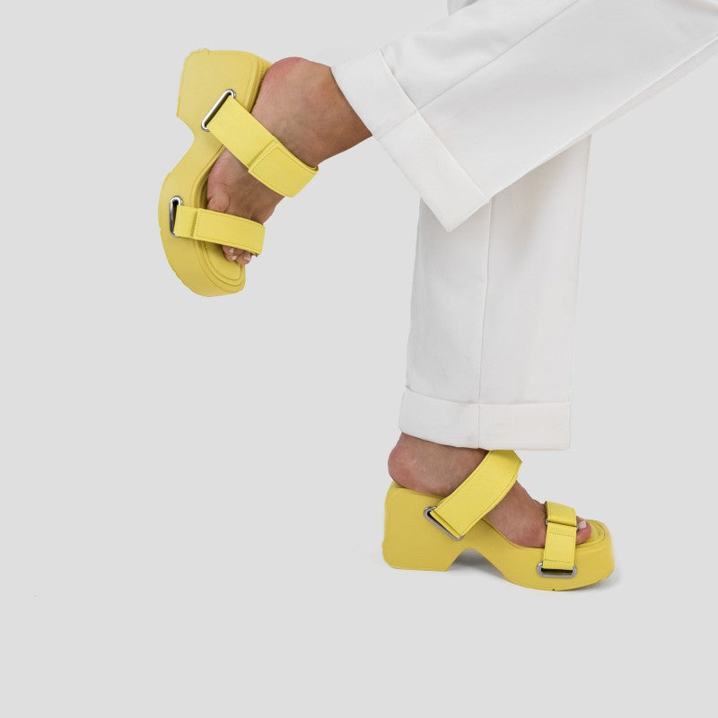 Upp Date Yellow Sandals