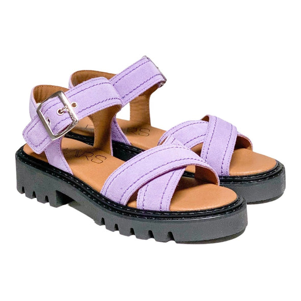 Mexico Suede Lilac Sandals