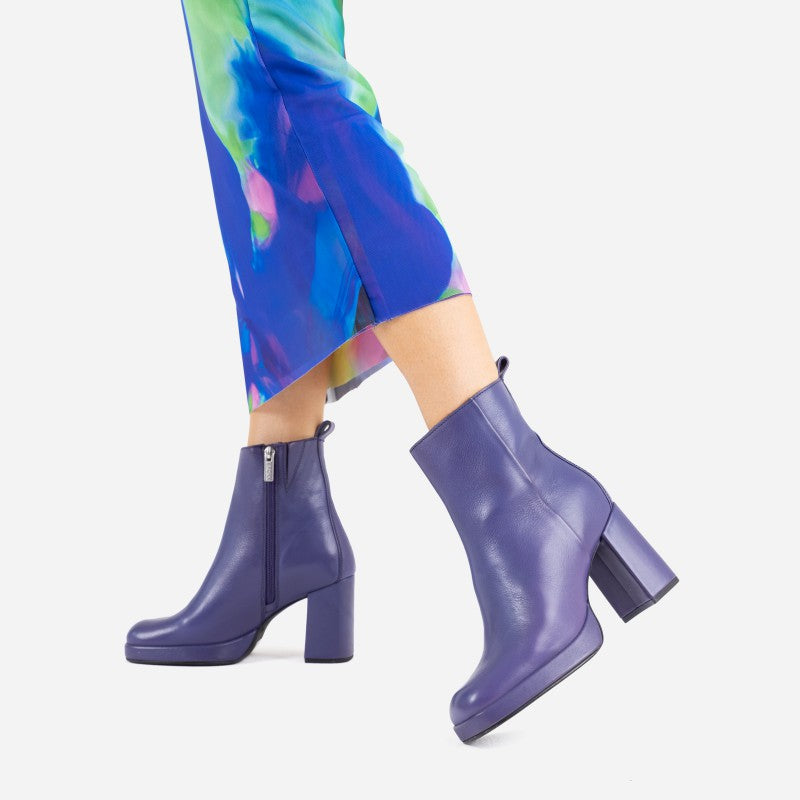 Melanie Ankle Boots Purple