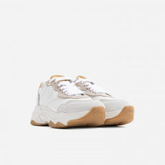 Baisley Sneaker Off White/Clay/Gold