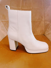 New Melanie Off white Leather Boots