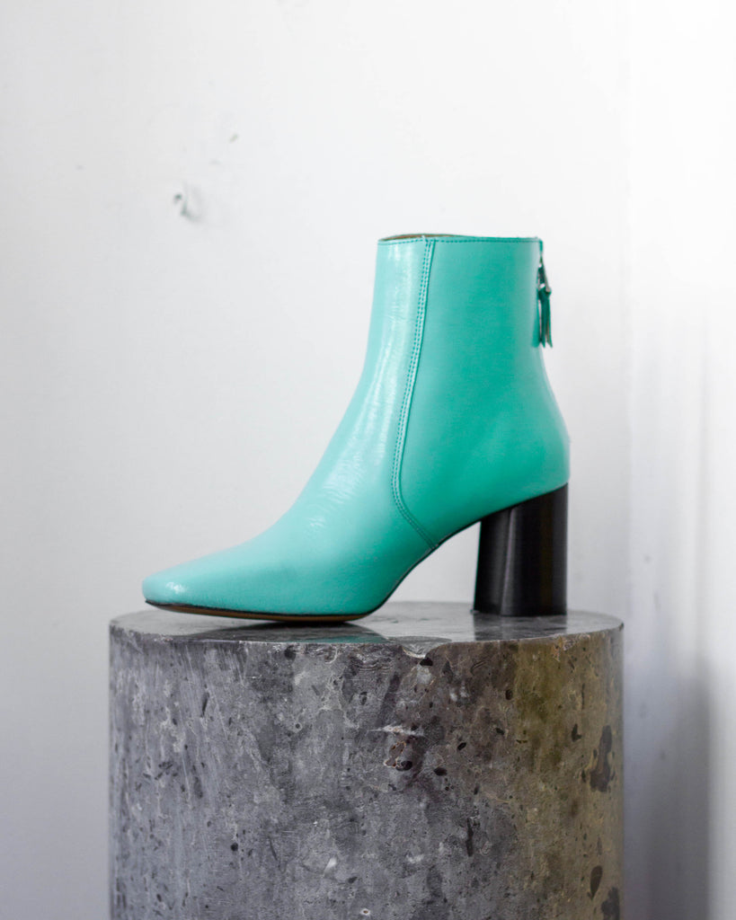 Luna Hollographic Ankle Boot Turquoise