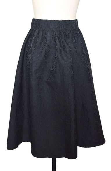 Maxi Skirt Black Floral Print